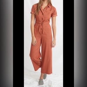 Marine Layer Terracotta Wide-Leg Pants